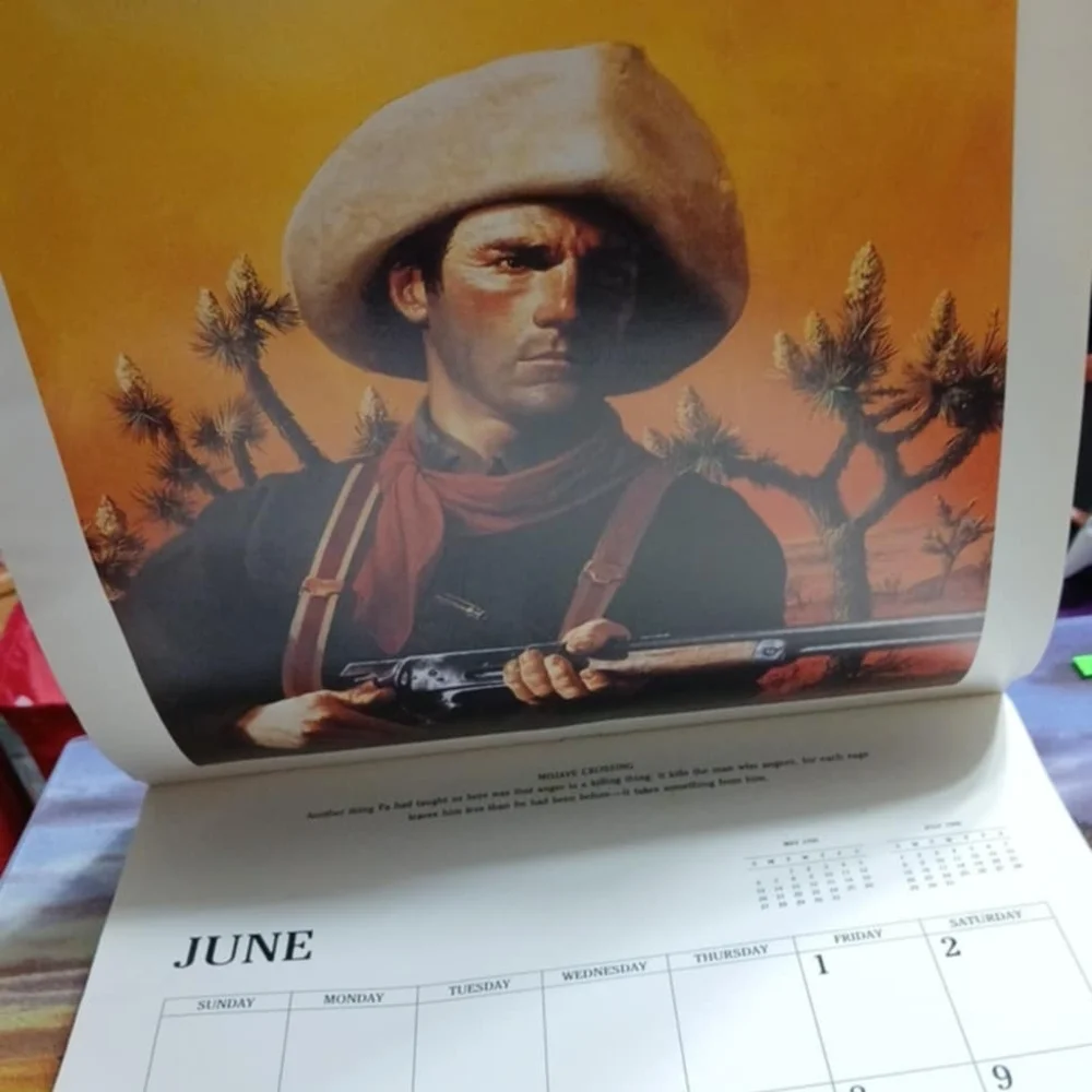 L'Amour 1990 Calendar - Brown